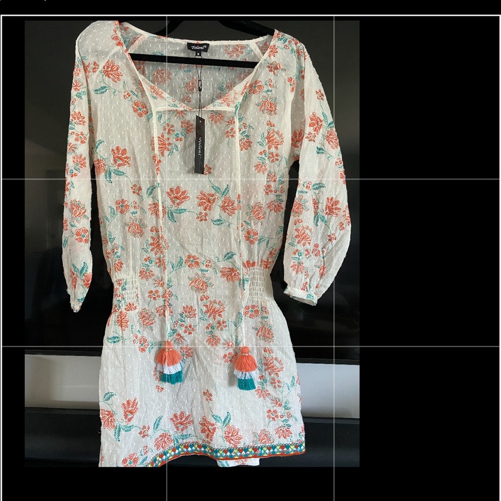 Tolani cotton dress M Ecru